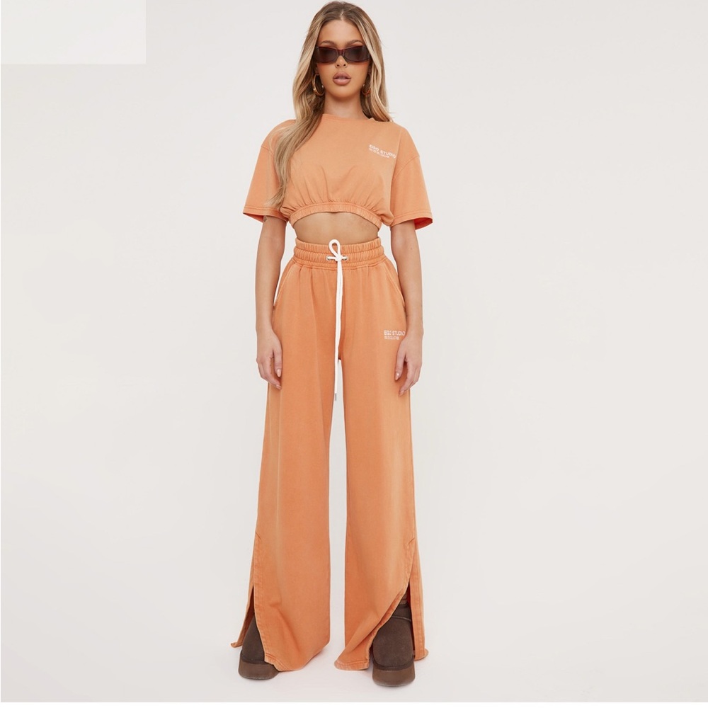 2 piece orange set from ego styles
